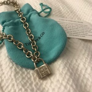 Tiffany & Co. Sterling Silver 1837 Lock Necklace